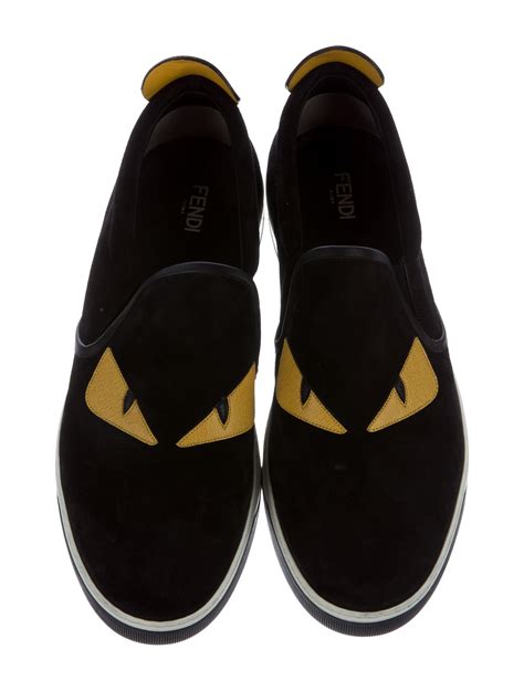 fendi ffreedom high-top sneakers|fendi monster slip on sneakers.